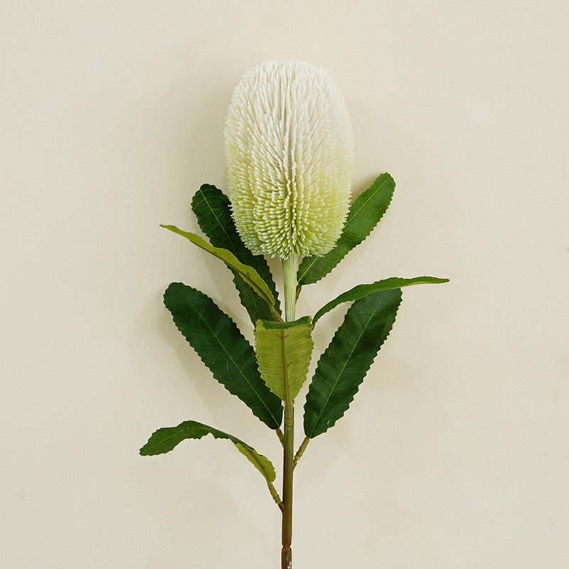 Artificial Banksia Protea Flower Stem 25 Inch 10 Pcs Silk Bulk Wholesale