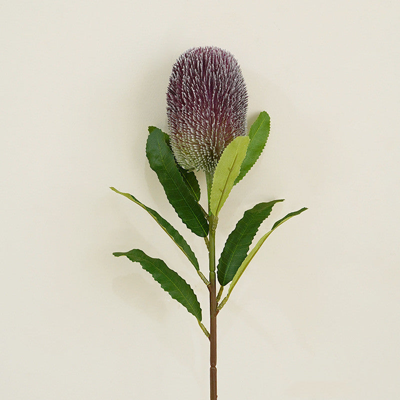 Artificial Banksia Protea Flower Stem 25 Inch 10 Pcs Silk Bulk Wholesale