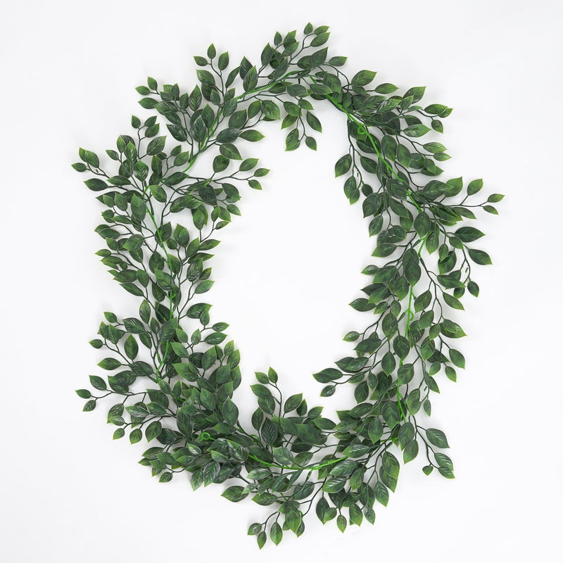 70 Inch Artificial Banyan Leaves Garland UV Resistant Bulk Quantity