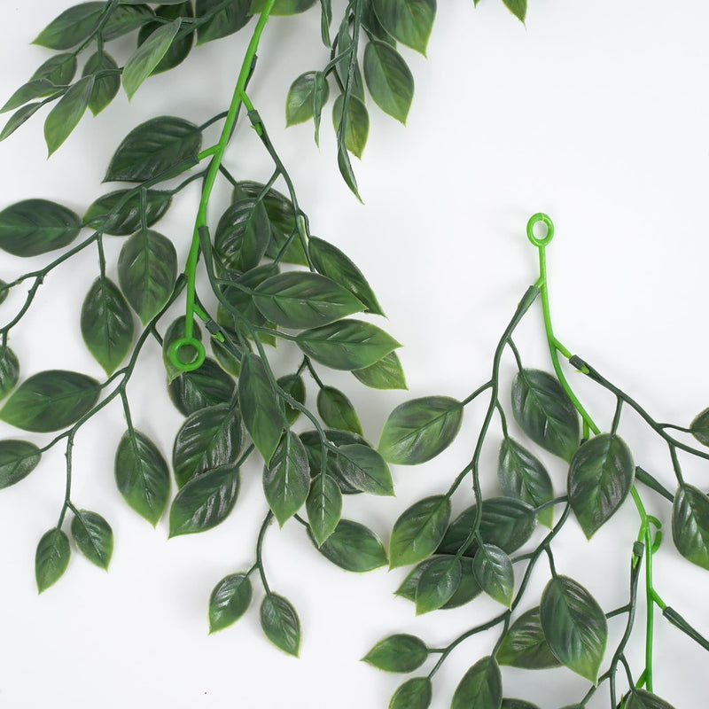 70 Inch Artificial Banyan Leaves Garland UV Resistant Bulk Quantity