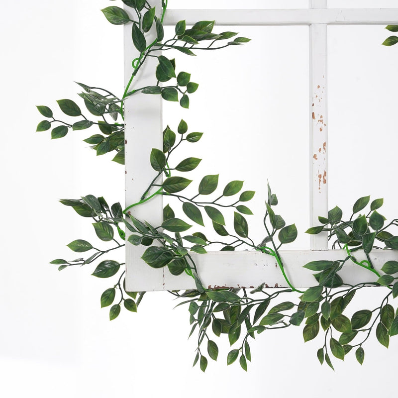 70 Inch Artificial Banyan Leaves Garland UV Resistant Bulk Quantity