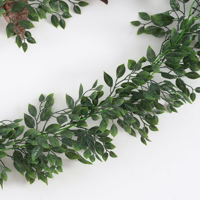 70 Inch Artificial Banyan Leaves Garland UV Resistant Bulk Quantity