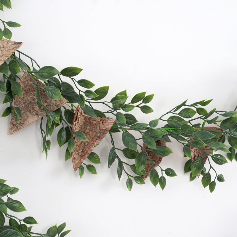 70 Inch Artificial Banyan Leaves Garland UV Resistant Bulk Quantity