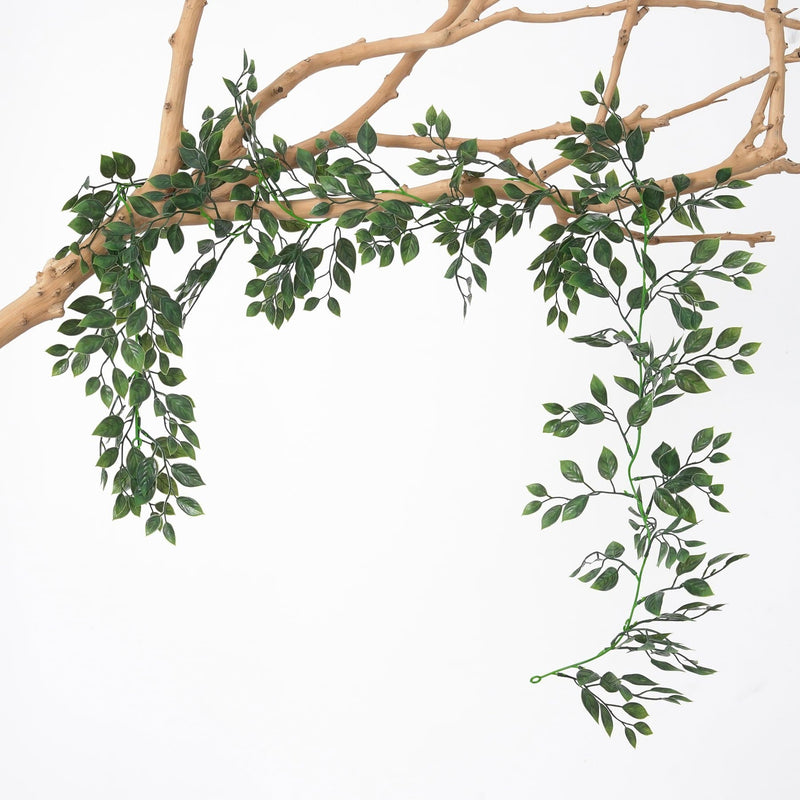 70 Inch Artificial Banyan Leaves Garland UV Resistant Bulk Quantity