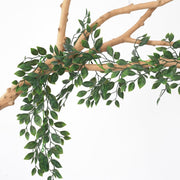 70 Inch Artificial Banyan Leaves Garland UV Resistant Bulk Quantity