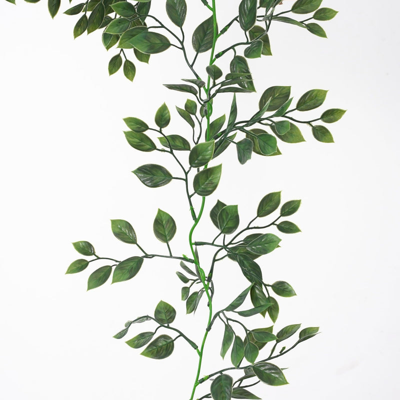 70 Inch Artificial Banyan Leaves Garland UV Resistant Bulk Quantity
