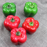 Artificial Bell Peppers 10 Pcs Bulk Faux Vegetables for Home Decoration