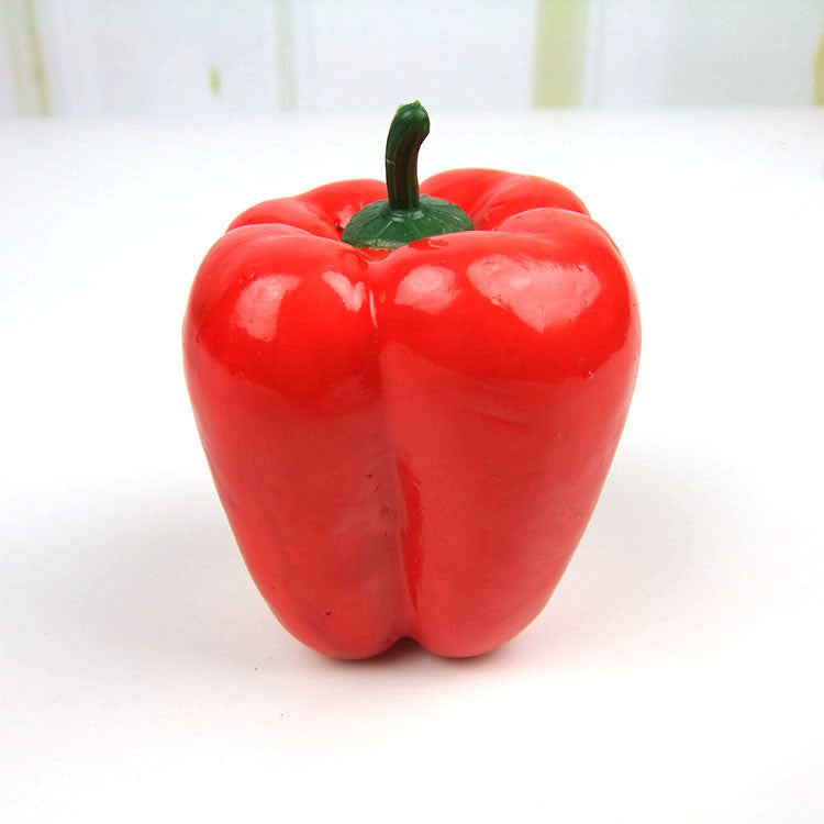 Artificial Bell Peppers 10 Pcs Bulk Faux Vegetables for Home Decoration