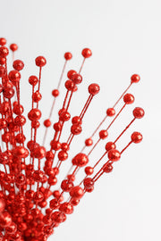 50 Stems Artificial Christmas Glitter Berry Bush Ornaments for Tree Wreath Crafts Bulk
