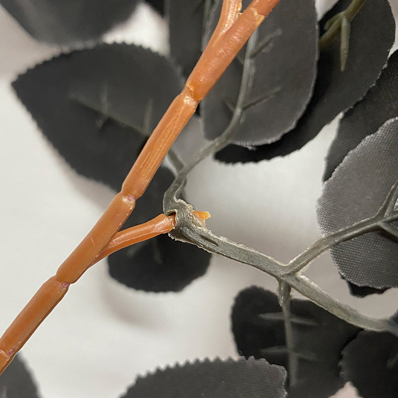 67 Inch Black Artificial Rose Leaf Vine Hanging Rattan Decor Bulk Quantity
