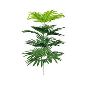 Large Artificial Palm Plant Leaves 10 Pcs 18 Inch Green Tropical Silk Foliage for Outdoor and Indoor Decor