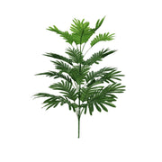 Large Artificial Palm Plant Leaves 10 Pcs 18 Inch Green Tropical Silk Foliage for Outdoor and Indoor Decor