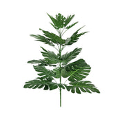 Large Artificial Palm Plant Leaves 10 Pcs 18 Inch Green Tropical Silk Foliage for Outdoor and Indoor Decor