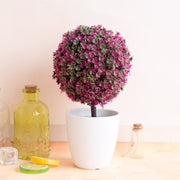 Artificial Boxwood Topiary Ball Tree 12 Inch UV Resistant Potted Shrubs Bulk Set