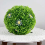 10 Pack 7.8 Inch Solar LED Topiary Balls with Artificial Flowers Hanging Glowing Spheres