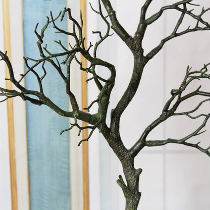 Artificial Branches Plastic 5-Fork Dry Twigs for Home Hotel Living Room Decor, Coral Landscape, 37 Inch Long