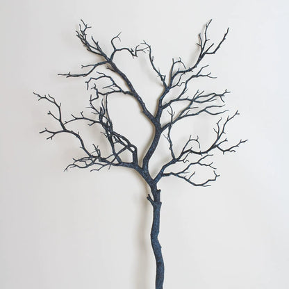 Artificial Branches Plastic 5-Fork Dry Twigs for Home Hotel Living Room Decor, Coral Landscape, 37 Inch Long