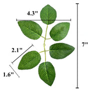 40 Pcs Artificial Rose Leaves Greenery for DIY Wedding Bouquets Centerpieces Floral Arrangements