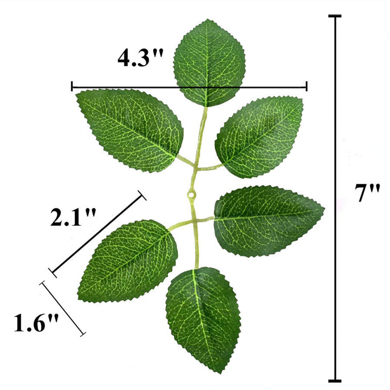 40 Pcs Artificial Rose Leaves Greenery for DIY Wedding Bouquets Centerpieces Floral Arrangements