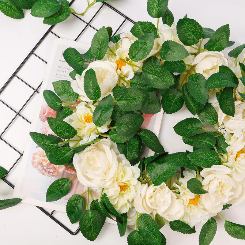 40 Pcs Artificial Rose Leaves Greenery for DIY Wedding Bouquets Centerpieces Floral Arrangements