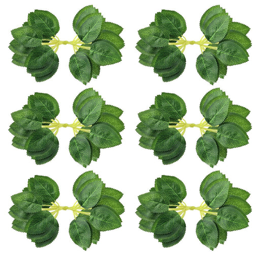 40 Pcs Artificial Rose Leaves Greenery for DIY Wedding Bouquets Centerpieces Floral Arrangements