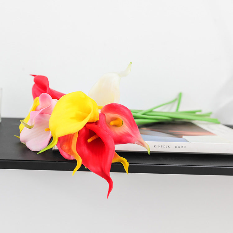 13 Inch Calla Lily Artificial Flowers 10 Pcs Silk Real Touch Lilies Arum Lily Bulk