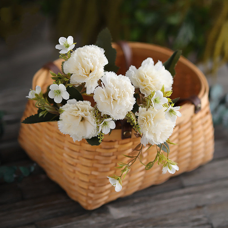 12 Inch Artificial Silk Carnation Bush, Bulk Wholesale Quantity