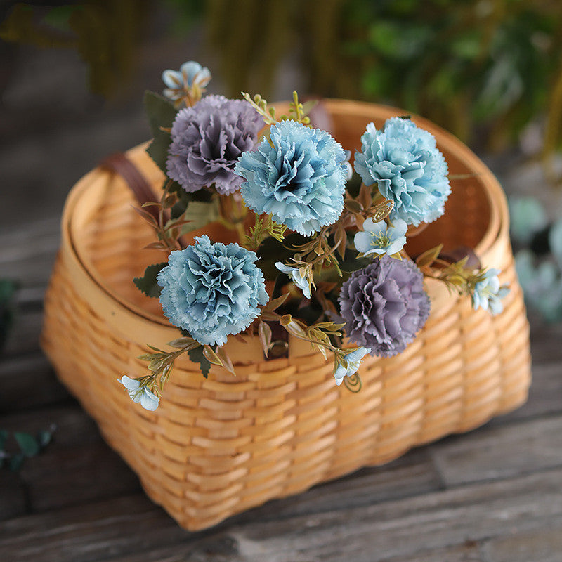 12 Inch Artificial Silk Carnation Bush, Bulk Wholesale Quantity