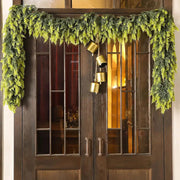 6 Ft Artificial Christmas Cedar Garland with 162 Pine Tips, Indoor Outdoor Holiday Decoration
