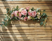 Rustic Artificial Rose Wedding Arch Flowers Bulk Floral Swag for Door Lintel Table Centerpieces