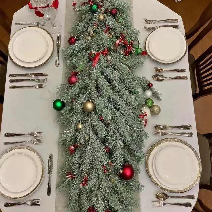 Artificial Christmas Pine Garland, 40.55 Inches Long Faux Pine Branches for Holiday Decor