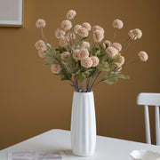 26 Inch Faux Kiku Flower Stems Pom Pom Balls 6 Pcs Artificial Silk Floral Arrangements for Room Decor Centerpieces