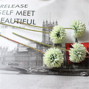 12 Inch 12 Pcs Artificial Ball Chrysanthemum Bouquet November Birth Flower Faux Silk
