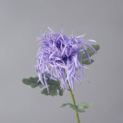 27 Inch Artificial Chrysanthemum Stems Coral Triple Bloom Foliage Spray 10 Pcs Silk Flowers for Autumn Centerpiece