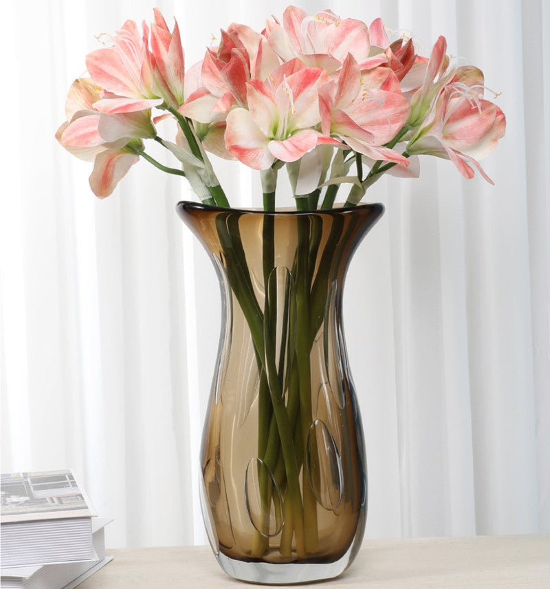 22 Inch Clivia Miniata Natal Lily Silk Flower Stem Bulk Wholesale