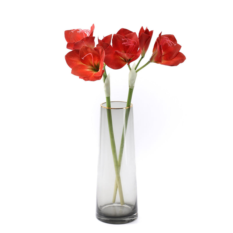 22 Inch Clivia Miniata Natal Lily Silk Flower Stem Bulk Wholesale
