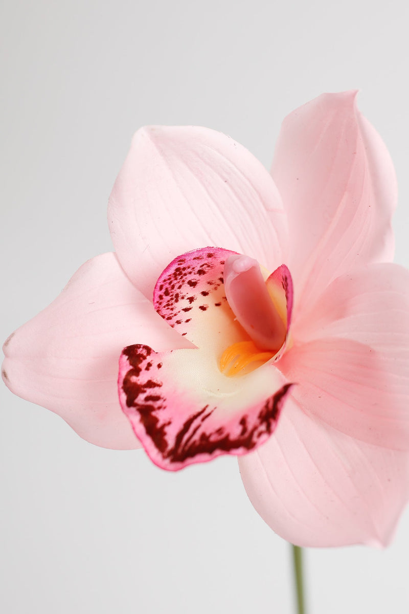 10 Inch Cymbidium Artificial Flowers 10 Pcs Real Touch Stems Bulk Wholesale