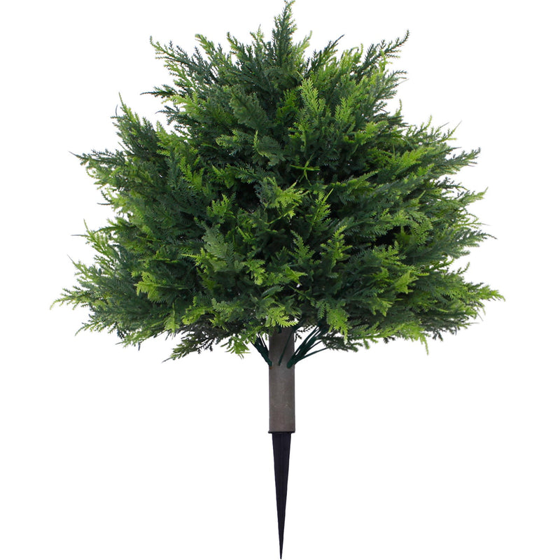 Artificial Topiary Bushes with Spike Stakes, UV Resistant Outdoor Fake Shrubs, Bulk Quantity