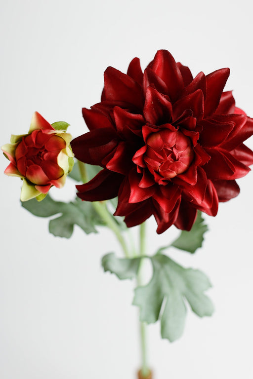 21 Inch Dahlia Stem Branch Artificial Silk Flowers 10 Pcs Bulk Wholesale