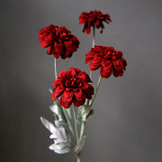 23 Inch Artificial Dahlia Stems 10 Pcs Fall Colors Silk Flowers for Arrangements