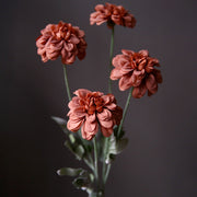23 Inch Artificial Dahlia Stems 10 Pcs Fall Colors Silk Flowers for Arrangements