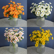 Artificial Daisy Flowers Bouquet 10 Pcs Bulk Faux Spring Silk Flower Bushes