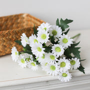 Artificial Daisy Flowers Bouquet 10 Pcs Bulk Faux Spring Silk Flower Bushes