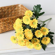 Artificial Daisy Flowers Bouquet 10 Pcs Bulk Faux Spring Silk Flower Bushes
