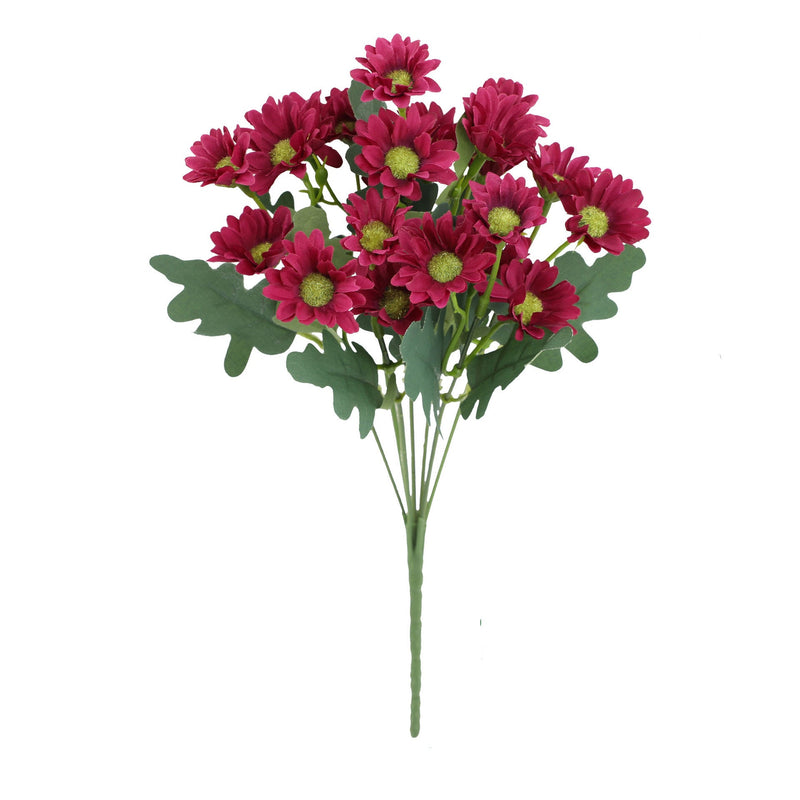 Artificial Daisy Flower Bush Bouquet 10 Pcs UV Resistant Fall Decor for Indoor Garden Window