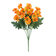 Artificial Daisy Flower Bush Bouquet 10 Pcs UV Resistant Fall Decor for Indoor Garden Window