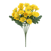 Artificial Daisy Flower Bush Bouquet 10 Pcs UV Resistant Fall Decor for Indoor Garden Window