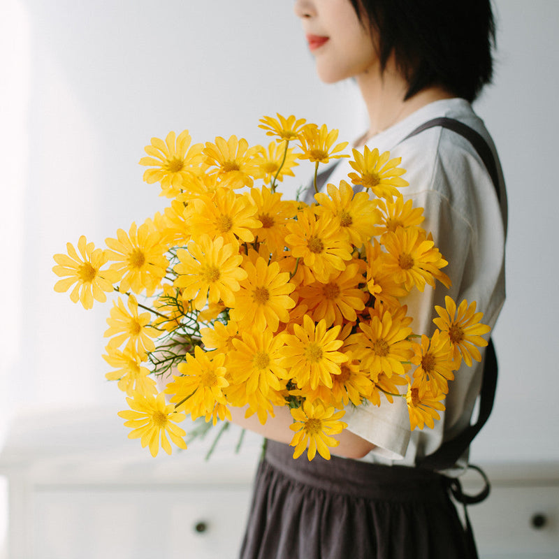 10 Pcs 20 Inch Artificial Silk Gerber Daisy Spray Stems Bulk Wholesale