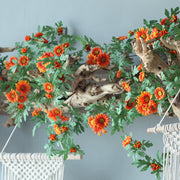 Artificial Daisy Garland Vine 6 Ft Silk Flowers Bulk Hanging Floral Decor for Wedding Garden Outdoor Ceremony