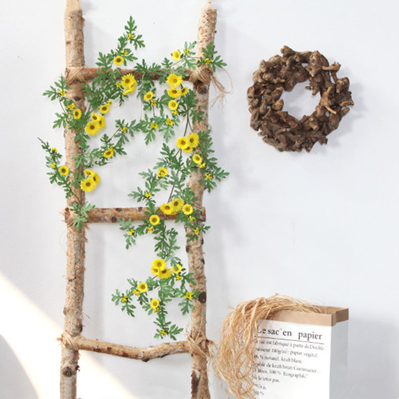Artificial Daisy Garland Vine 6 Ft Silk Flowers Bulk Hanging Floral Decor for Wedding Garden Outdoor Ceremony